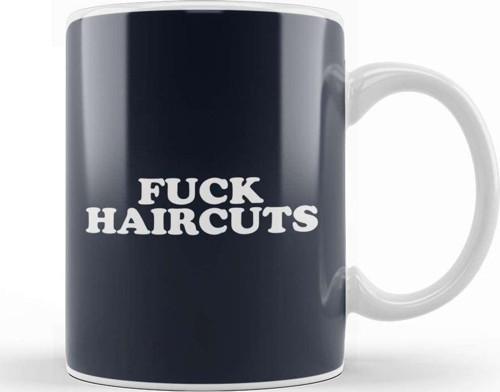 Retro Fuck Haircuts Kupa Bardak Porselen