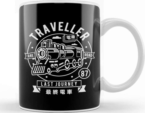Traveller Rail Road Kupa Bardak Porselen