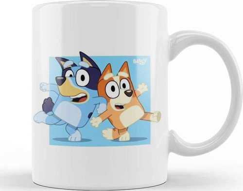 Bluey And Bingo Kupa Bardak Porselen