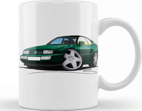 Vw Corrado Green 01 Kupa Bardak Porselen