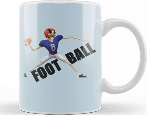Football Player Kupa Bardak Porselen
