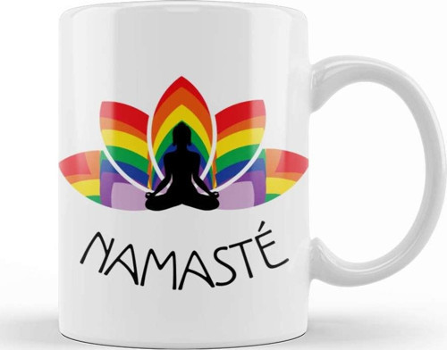 Namaste Yoga 01 Kupa Bardak Porselen