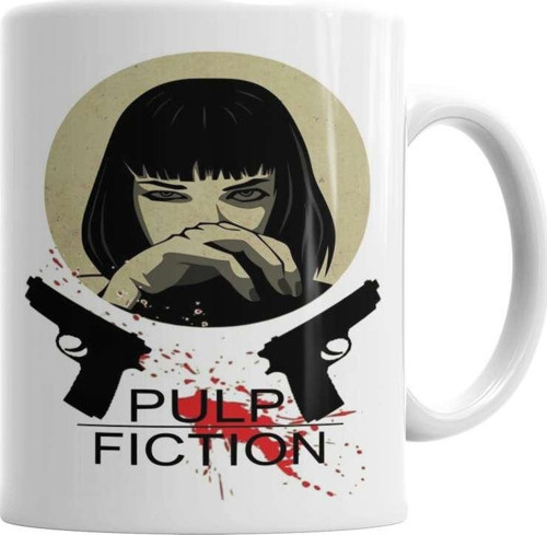 Pulp Fiction Black Kupa Bardak Porselen