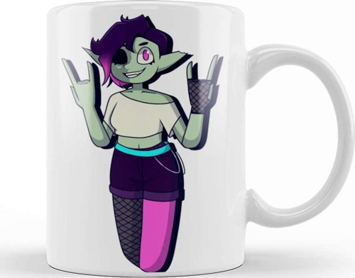 Alt Zombie Girl Kupa Bardak Porselen