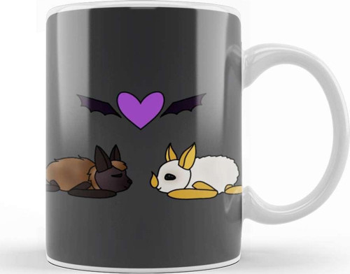 Batty Love Bats Kupa Bardak Porselen