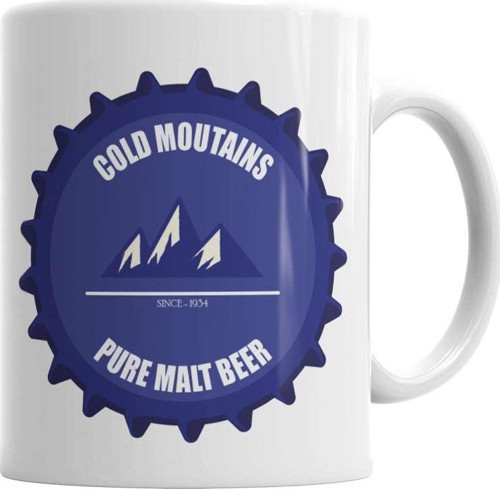 Cold Moutains Beer Kupa Bardak Porselen