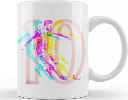 Lionel Messi 10 Kupa Bardak Porselen