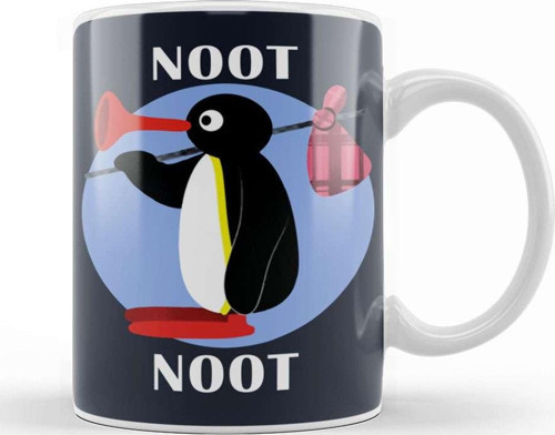 Pingu Noot Noot Kupa Bardak Porselen