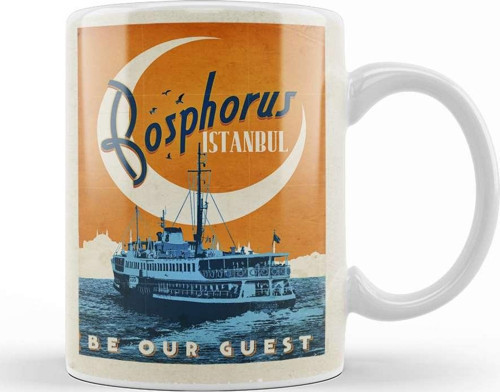 İstanbul Boğazı Kupa Bardak Porselen