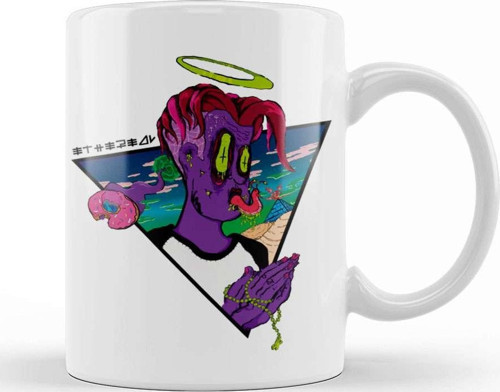 Trippy Ethereal Kupa Bardak Porselen