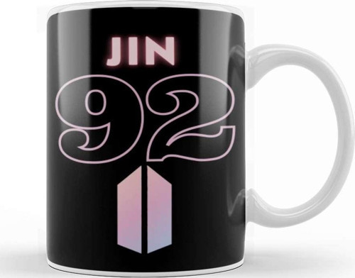 Bts Jin 92 Logo Kupa Bardak Porselen