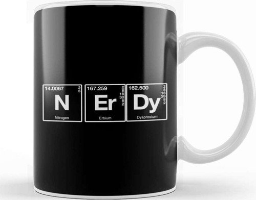 Elements Of A Nerd Kupa Bardak Porselen