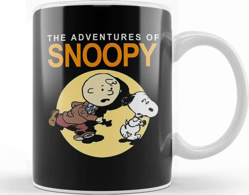 Tin Tin And Snoopy Kupa Bardak Porselen