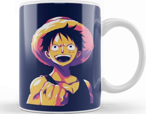 Luffy One Piece Kupa Bardak Porselen
