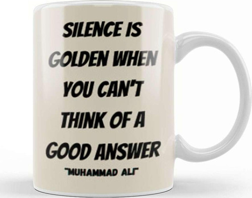 Muhammad Ali Quote Kupa Bardak Porselen