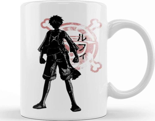 Crimson Luffy-1 Kupa Bardak Porselen