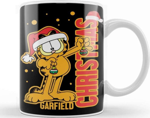 Garfield Christmas Kupa Bardak Porselen
