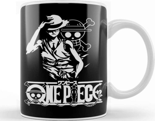 One Piece Luffy Kupa Bardak Porselen
