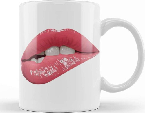 Sexy Lips Dudak Kupa Bardak Porselen