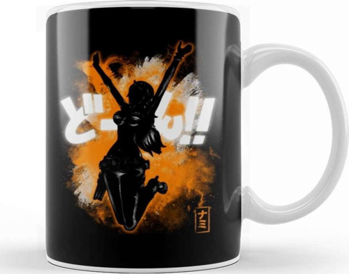 Cosmic Cat Burglar Kupa Bardak Porselen