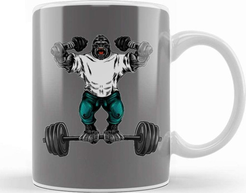 Gorilla Fitness Kupa Bardak Porselen