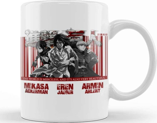 Shingeki No Kyojin Kupa Bardak Porselen