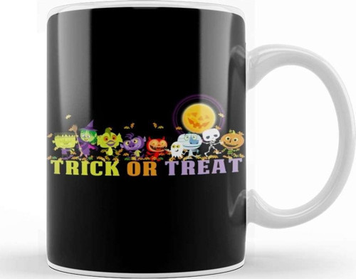 Trick Or Treat Fun Kupa Bardak Porselen