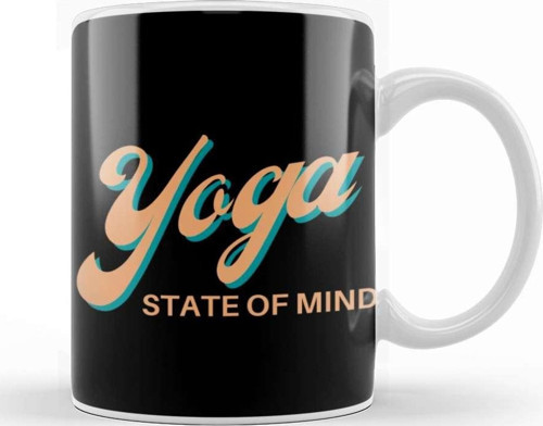 Yoga State Of Mind Kupa Bardak Porselen