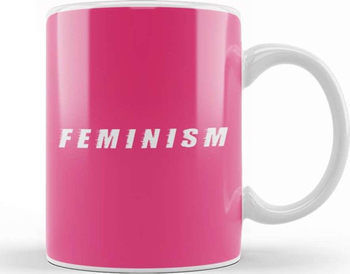 Feminism Slogan Kupa Bardak Porselen