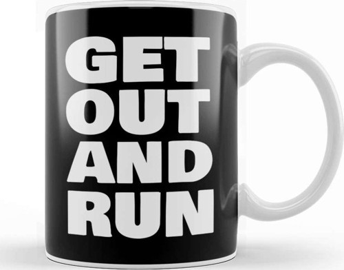Get Out And Run Kupa Bardak Porselen