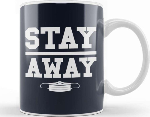 Stay Away Virus Kupa Bardak Porselen