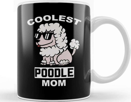 Coolest Poodle Mom Kupa Bardak Porselen