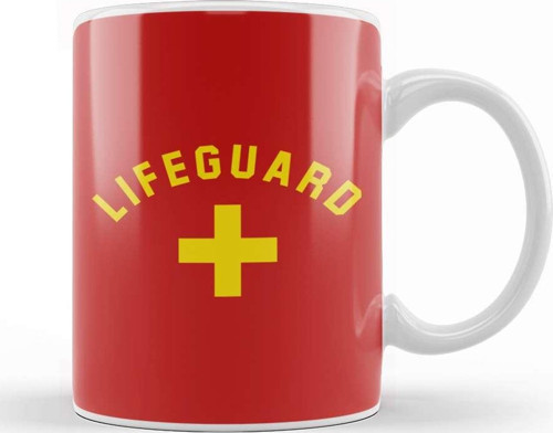 Baywatch Lifeguard Kupa Bardak Porselen