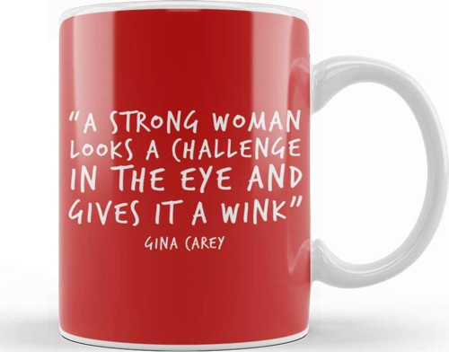 Strong Woman Quote Kupa Bardak Porselen