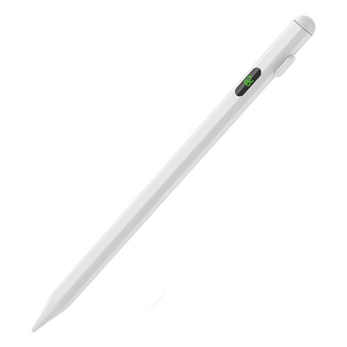MKST Pencil 18 Stylus Universal Dijital Led Göstergeli Dokunmatik Tablet Kalemi - Beyaz
