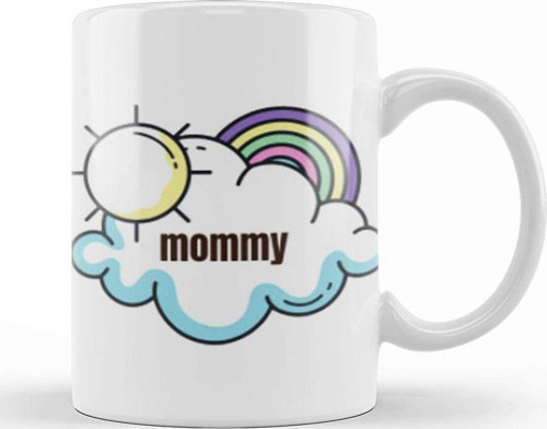 Mommy Day Rainbows Kupa Bardak Porselen