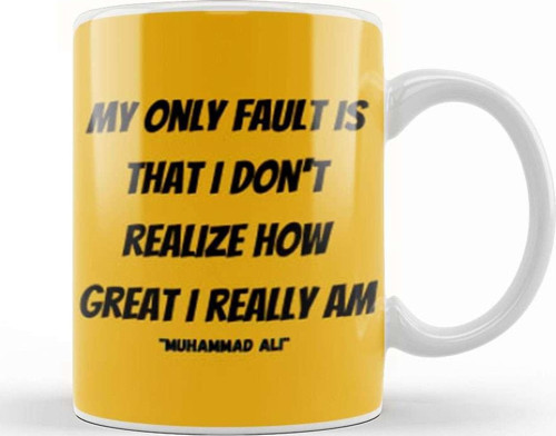 Muhammad Ali Quote Kupa Bardak Porselen