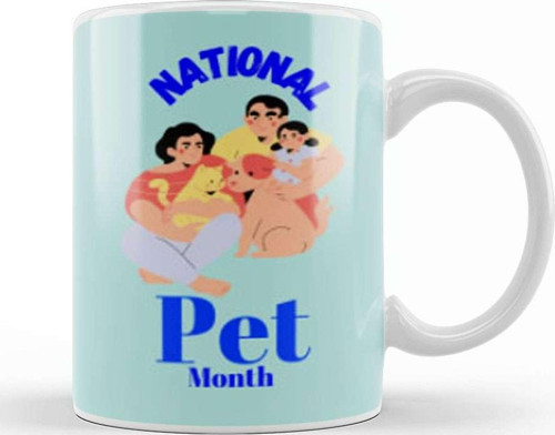 National Pet Month Kupa Bardak Porselen