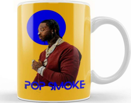 Pop Smoke Art Gift Kupa Bardak Porselen