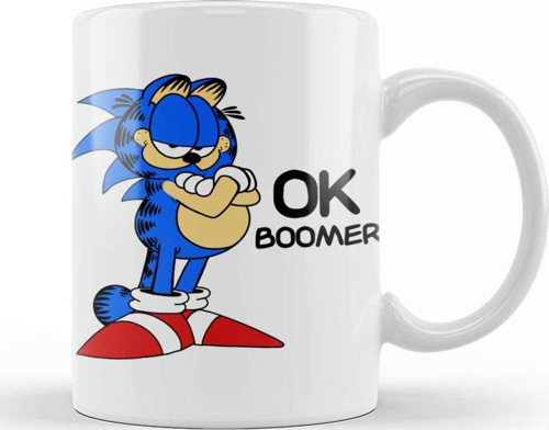 Ok Boomer Sonic Kupa Bardak Porselen
