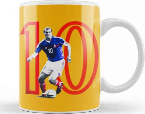 Zinedine Zidane 10 Kupa Bardak Porselen