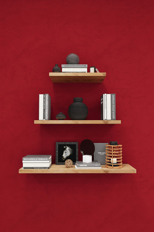 Modern Organizer Düzenleyici Dekoratif Kitaplık Banyo Mutfak 3'lü Duvarrafı