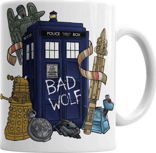 Doctor Who Tardis Kupa Bardak Porselen