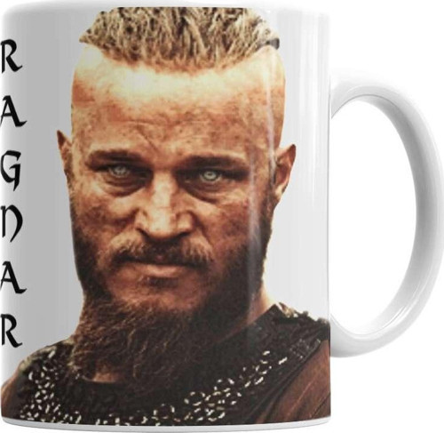 Vikings Ragnar Kupa Bardak Porselen