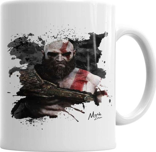 Kratos God Of War Kupa Bardak Porselen