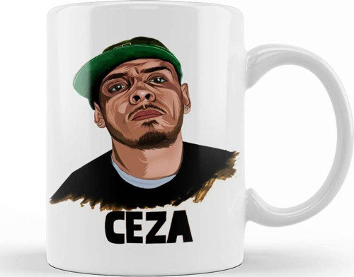 Ceza İllustrasyon Kupa Bardak Porselen