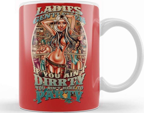 Music Pinup Dirty Kupa Bardak Porselen