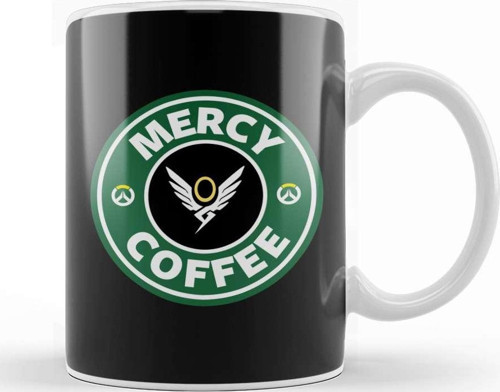 Mercy Coffee Overwatch Kupa Bardak Porselen