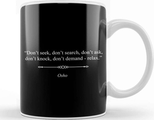 Mindfulness Osho Quote Kupa Bardak Porselen