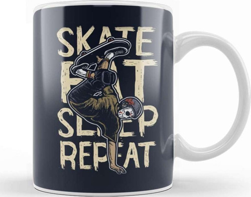 Skate Eat Sleep Repeat Kupa Bardak Porselen